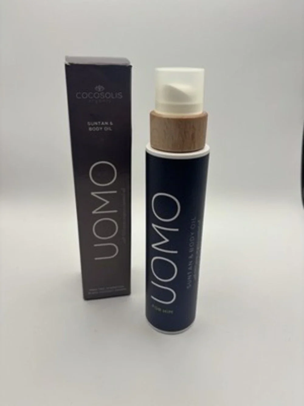COCOSOLIS UOMO men’s Tan Accelerator Organic Suntan & Body Oil 200ml For Him